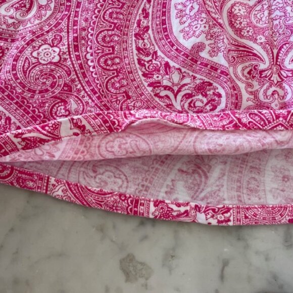 RALPH LAUREN Girls Pink Paisley Long Sleeve Dress Elastic Waist L 12-14 - Picture 16 of 16